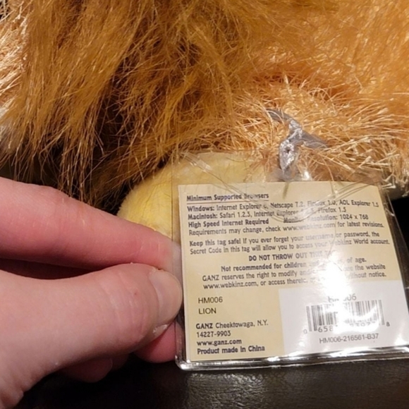 Webkinz Lion - Picture 4 of 4